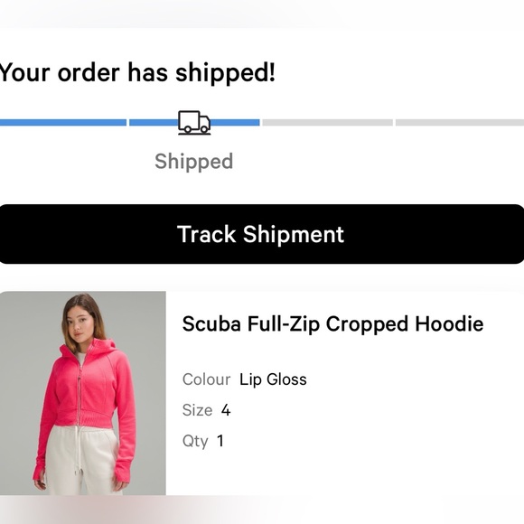 Lululemon scuba full zip cropped hoodie - Picture 4 of 4